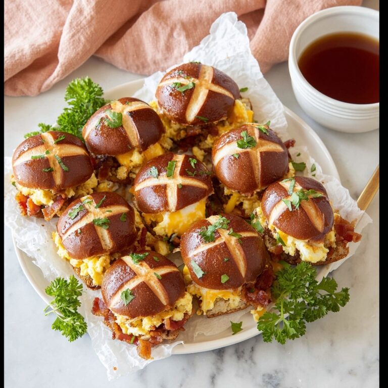 Breakfast Sliders with Sausage, Bacon, Eggs, and Maple Butter Recipe