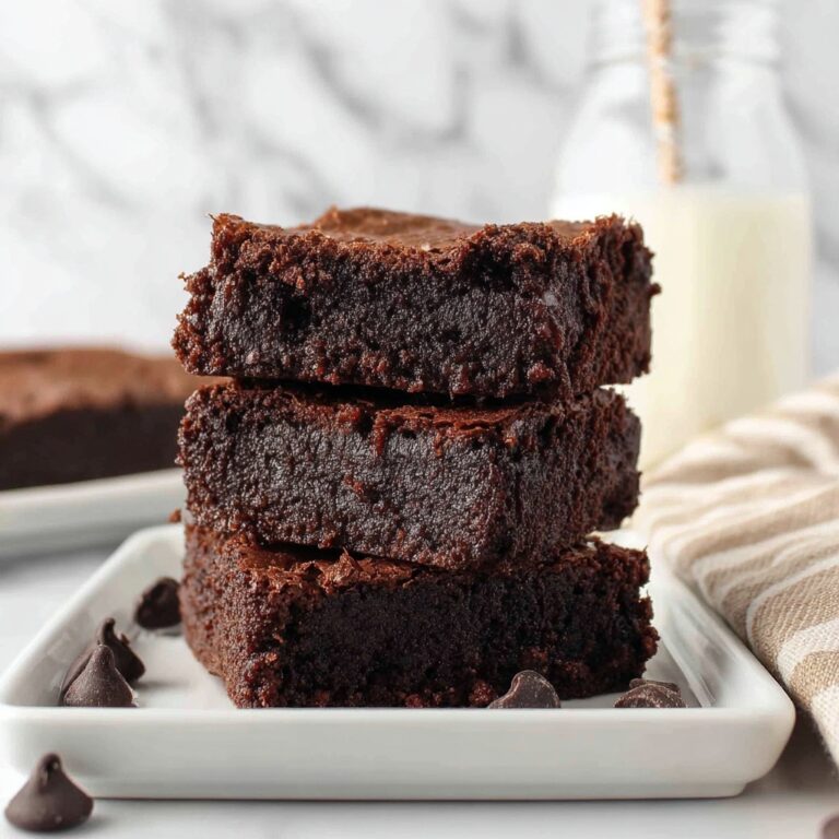 Flourless Dark Chocolate Brownies with Applesauce Recipe