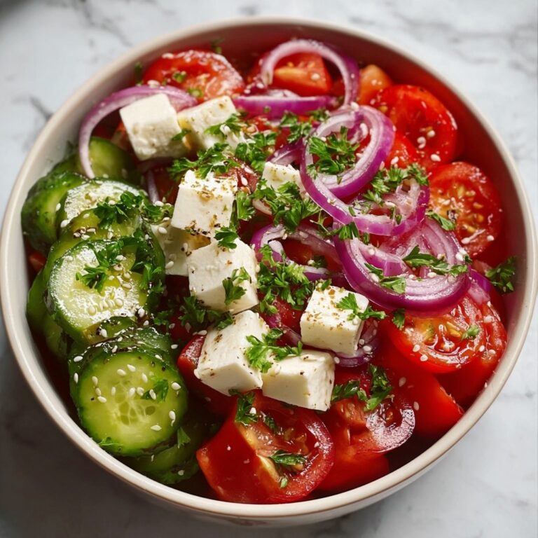 Greek Cucumber Tomato Feta Salad Recipe