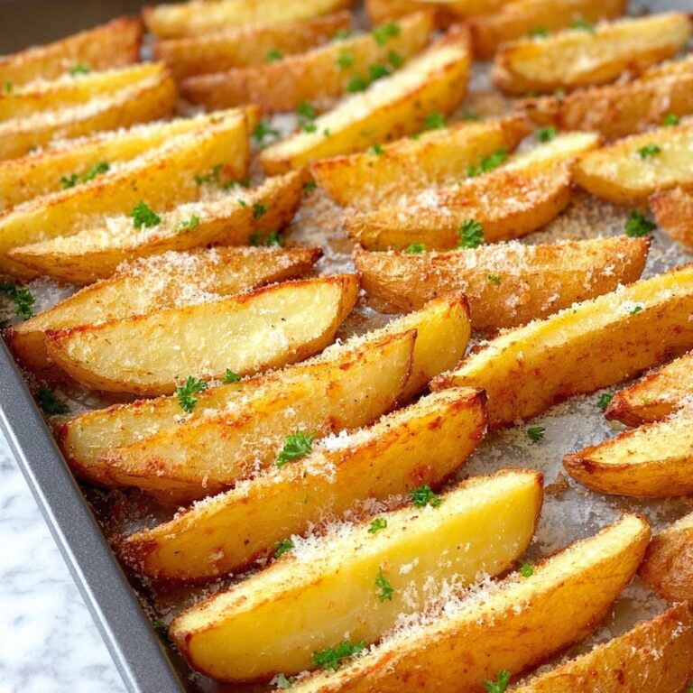 Parmesan Rosemary Baked Potato Wedges Recipe