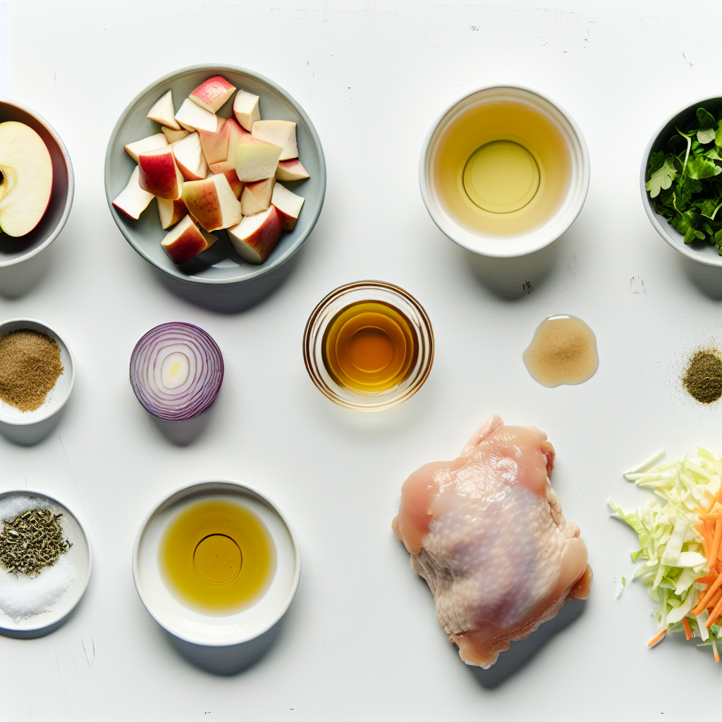Sticky Apple Cider Chicken with Creamy Cabbage Slaw Recipe - Recipe Image