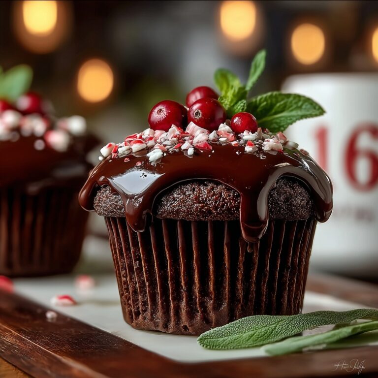 Peppermint Hot Chocolate Muffins Recipe