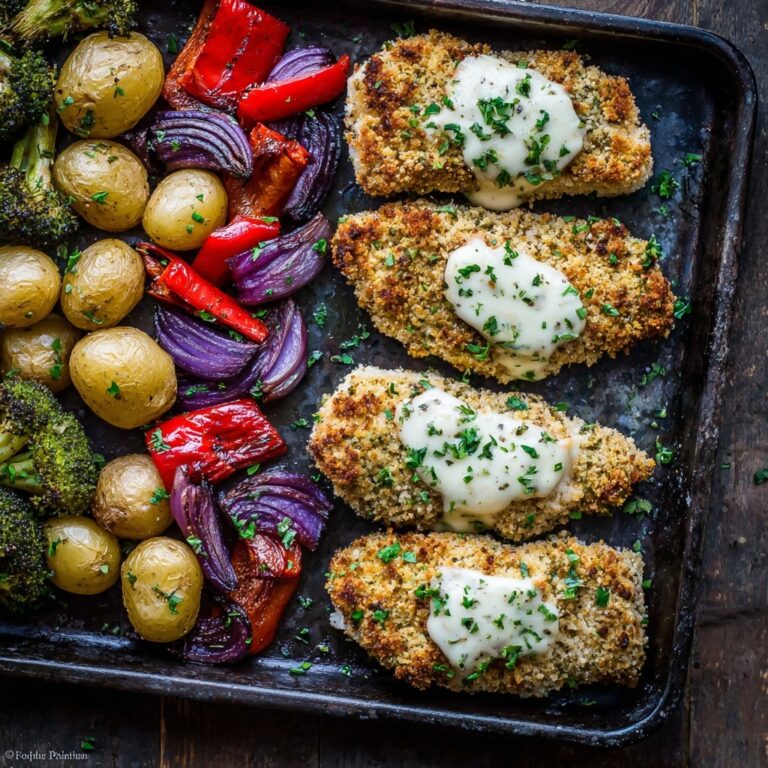 Parmesan-Crusted Chicken Sheet Pan Dinner: Crispy, Cheesy, One-Pan Perfection Recipe