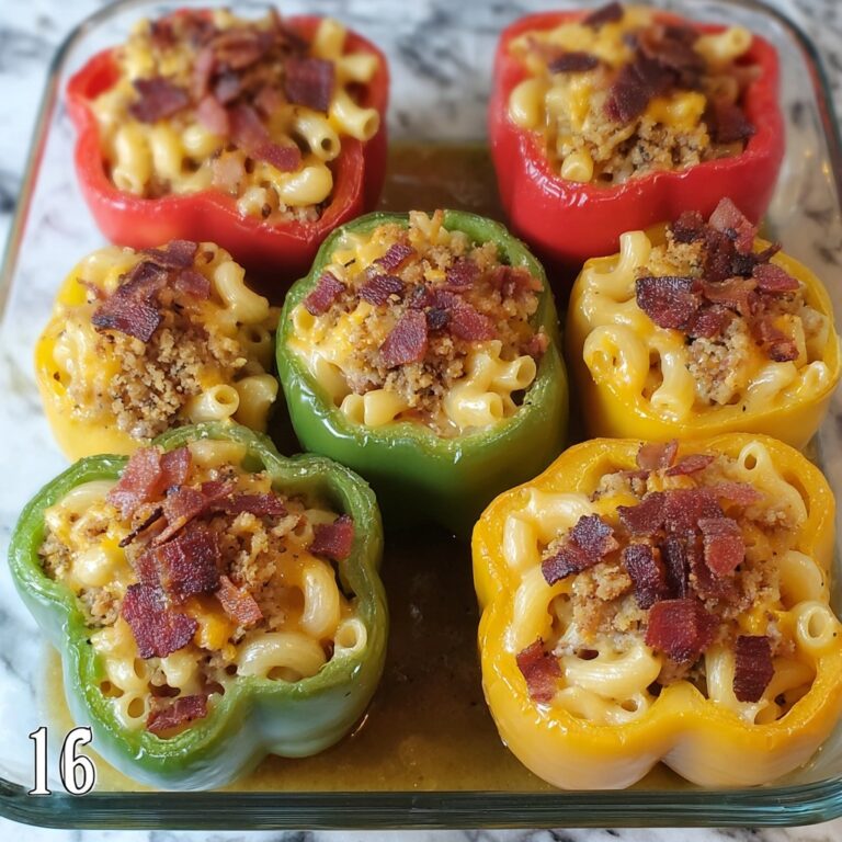 Smoked Bacon Mac Cheeseburger Stuffed Pepper Bombs Recipe
