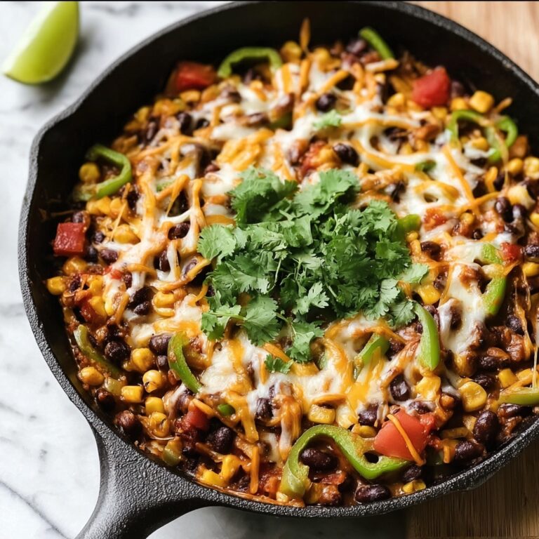Crazy Simple Black Bean and Corn Taco Skillet Recipe
