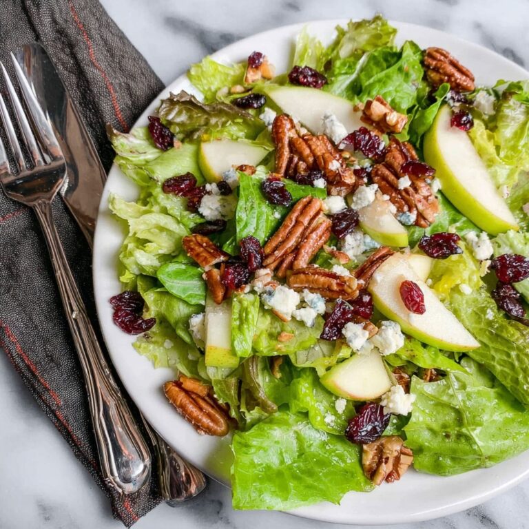 Winter Salad with Pears, Cranberries, Pecan, and Blue Cheese Recipe