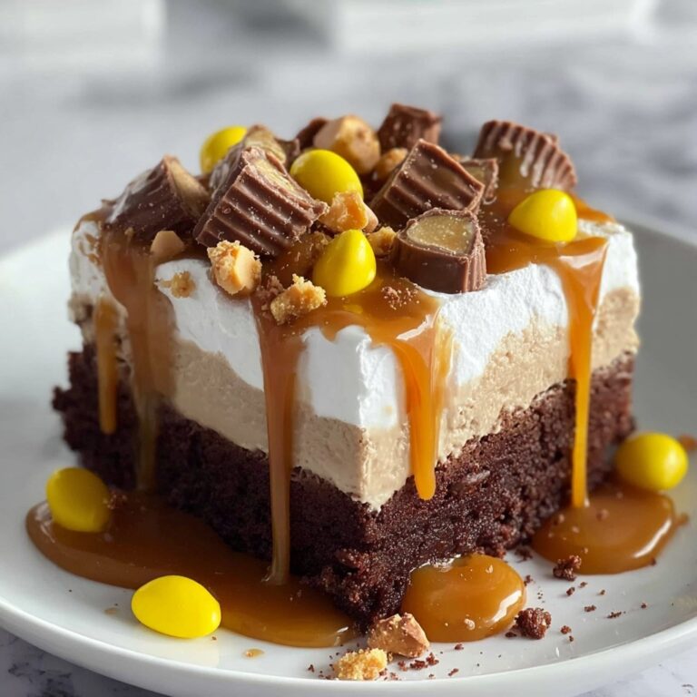 Chocolate Peanut Butter Poke Cake Recipe