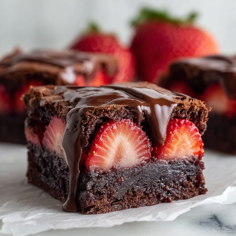 Chocolate Covered Strawberry Brownies Recipe