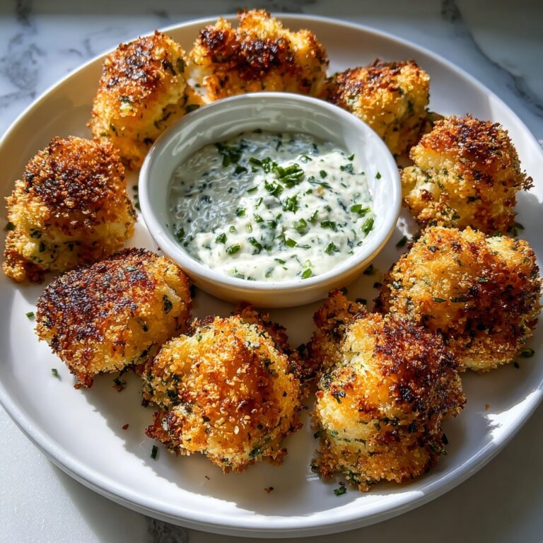 Garlic Butter Cod Bites with Creamy Lemon Herb Dip Recipe
