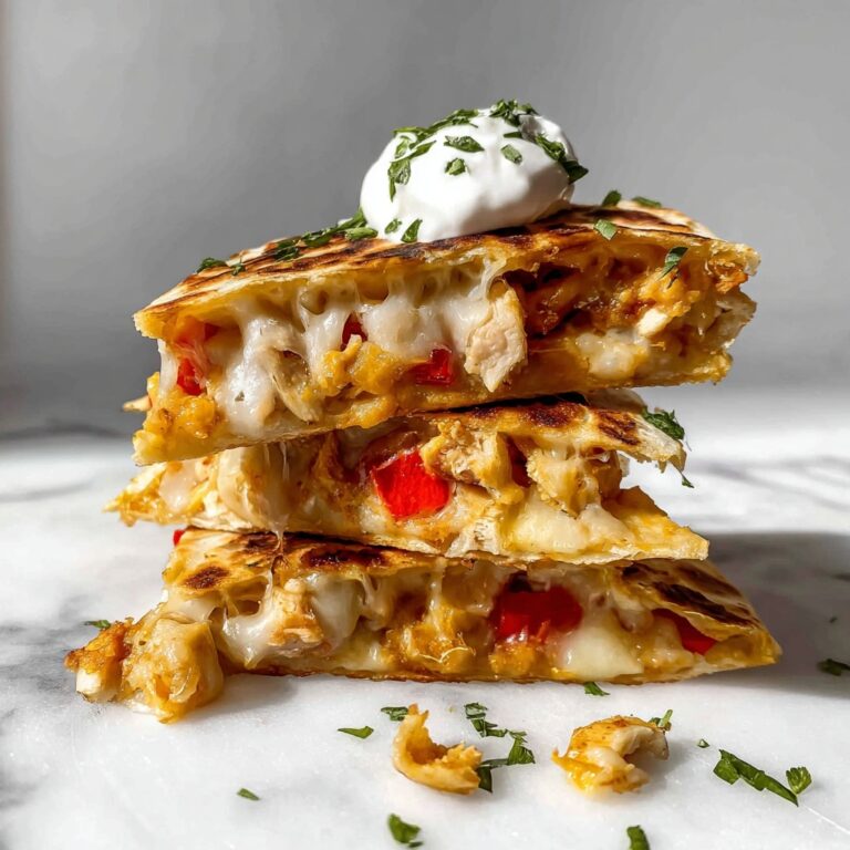 Chicken Quesadillas with Melted Monterey Jack Cheese Recipe