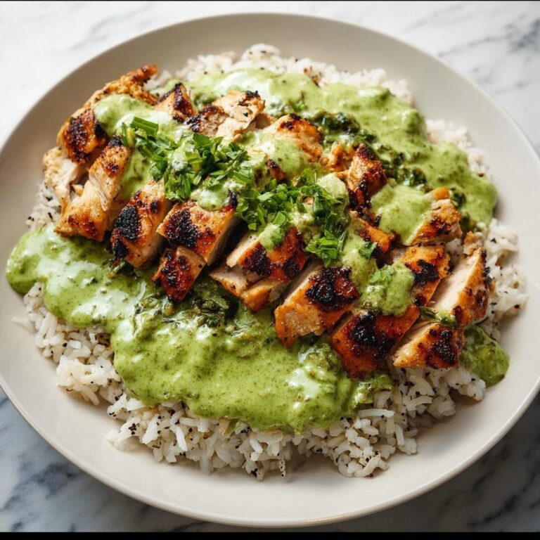 Peruvian Chicken with Aji Verde & Cilantro Rice Recipe