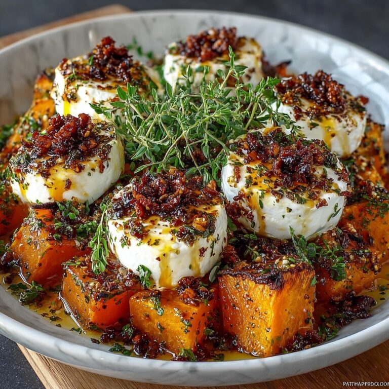 Caramelized Butternut Squash with Brie, Toasted Pecans & Hot Honey Recipe