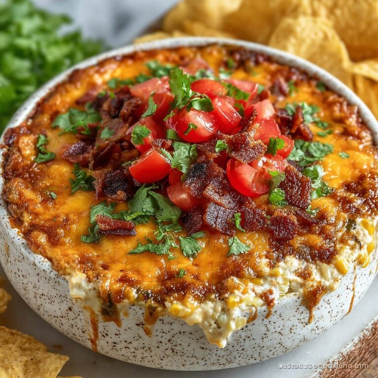 Baked Corn Dip with Bacon and Cheese Recipe