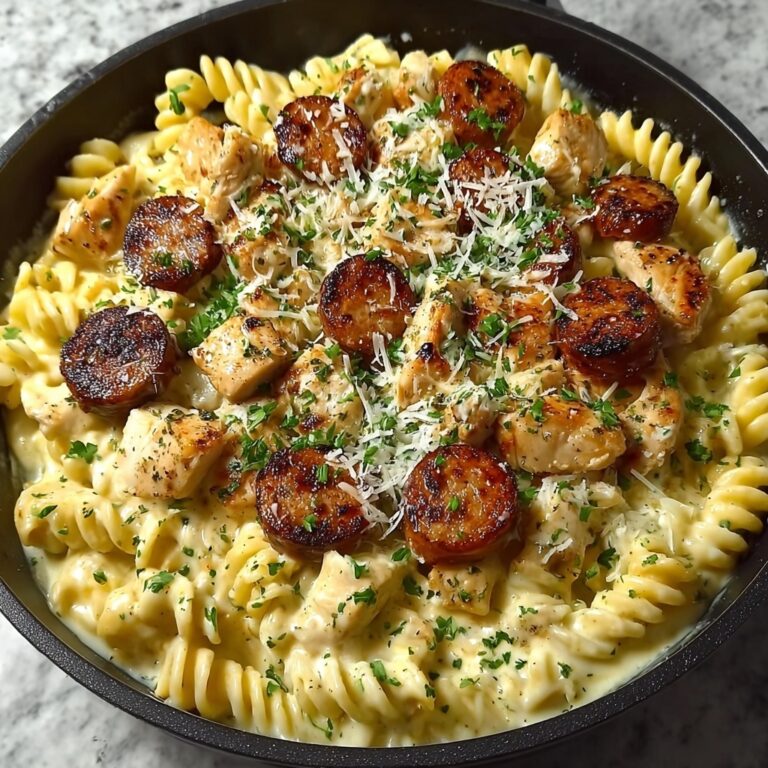 Creamy Pepper Jack Chicken & Sausage Pasta Recipe