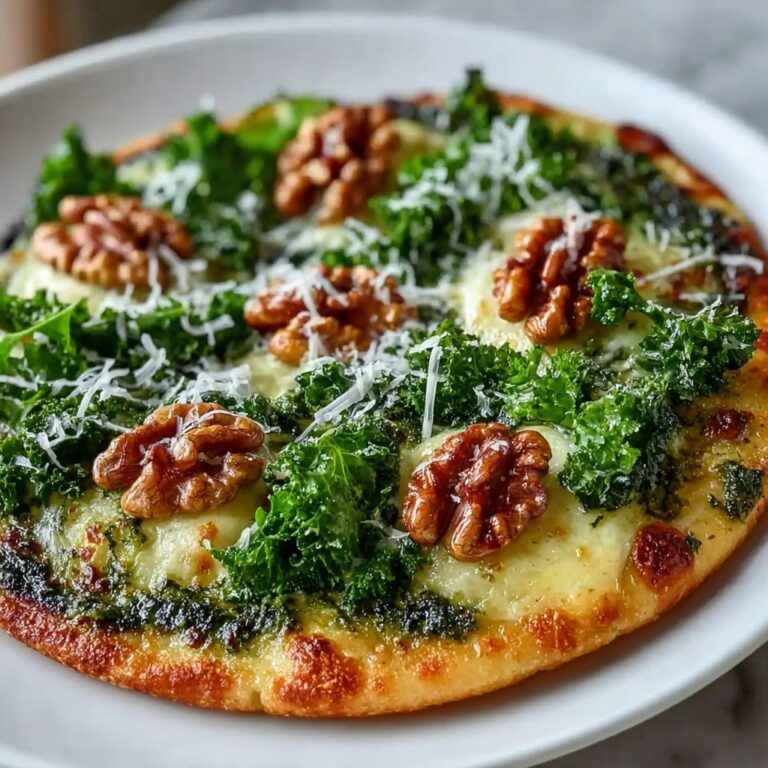 Super Green Kale Pesto Pizza Recipe