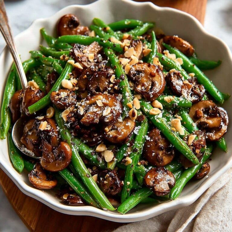 Sautéed Green Beans and Mushrooms Recipe