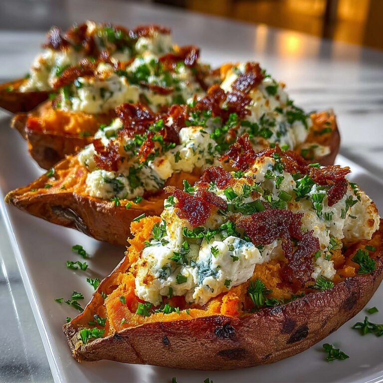 Sweet Potatoes Stuffed with Orange Zest Ricotta & Almonds – Creamy, Sweet, and Crunchy Brunch or Dessert Idea Recipe