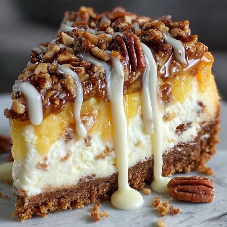 White Chocolate Pineapple Pecan Cheesecake Recipe