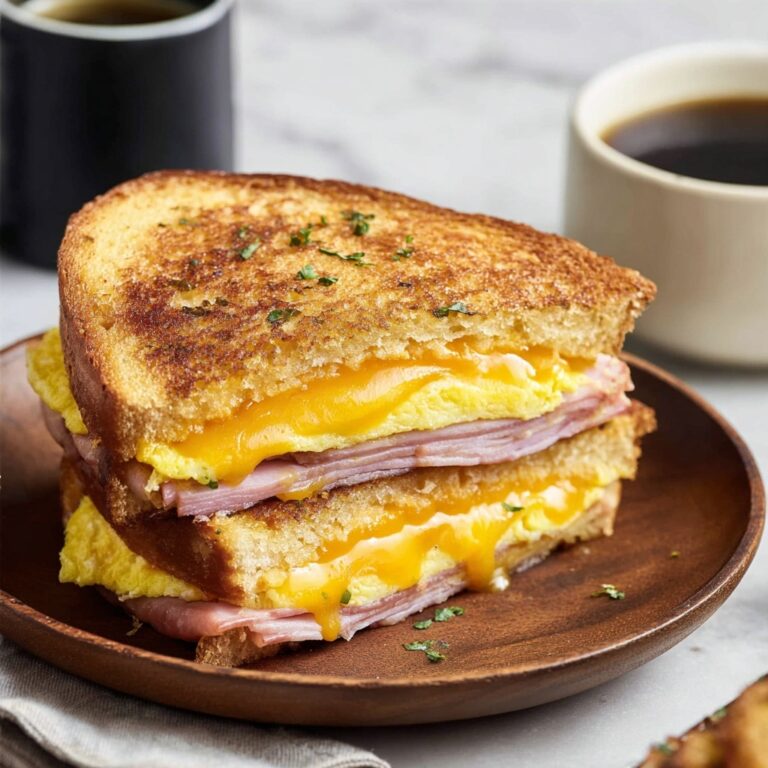 Egg and Ham Breakfast Sandwich Recipe