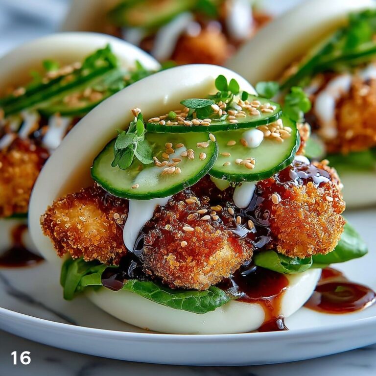 Crispy Korean Fried Chicken Bao Buns Recipe
