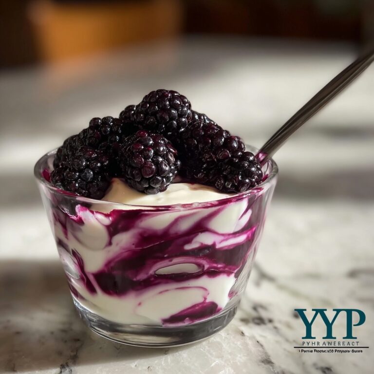 Blackberry Fool with Cream and Greek Yogurt Recipe