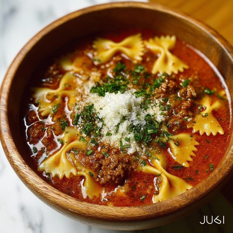 Homemade Lasagna Soup Recipe