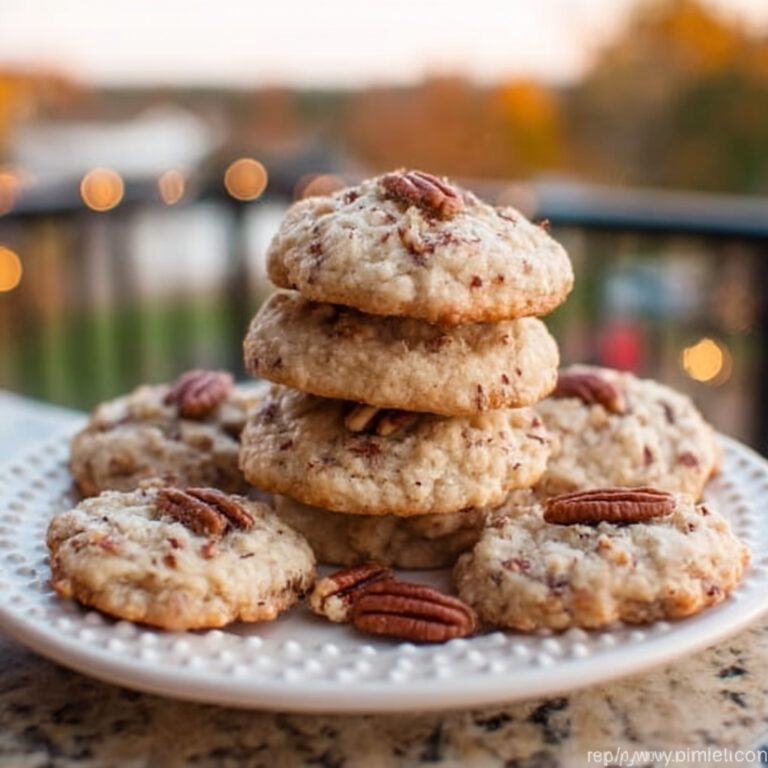 Frosted Butter Pecan Cookies Recipe