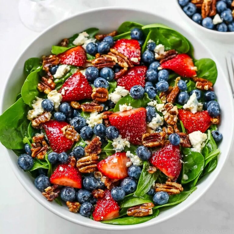 15-Minute Strawberry Spinach Salad Recipe