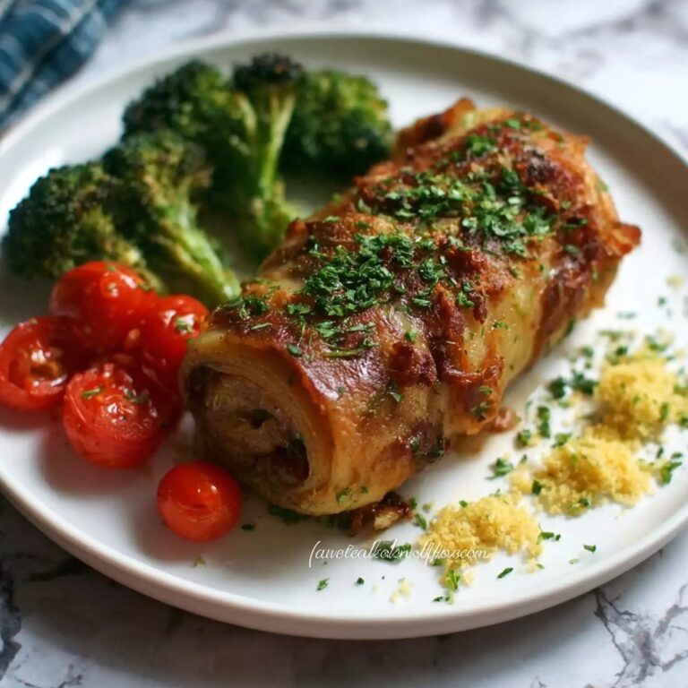 Leftover Chicken and Ricotta Stuffed Lasagna Rolls Recipe