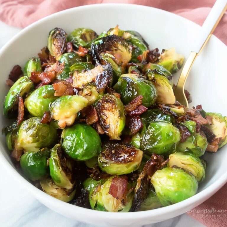Caramelized Brussels Sprouts with Bacon Jam Recipe