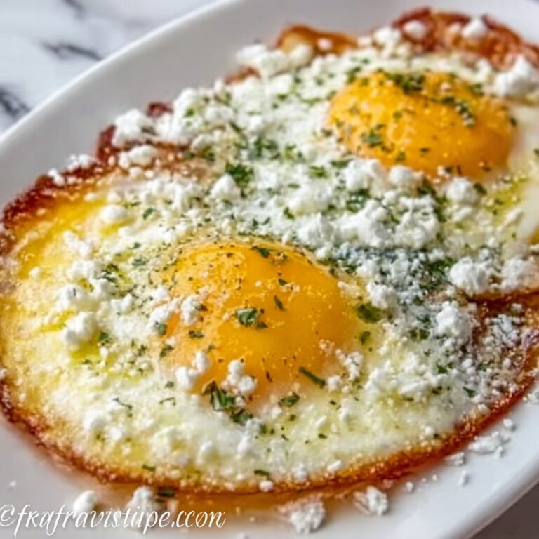 Crispy Feta Fried Eggs Recipe