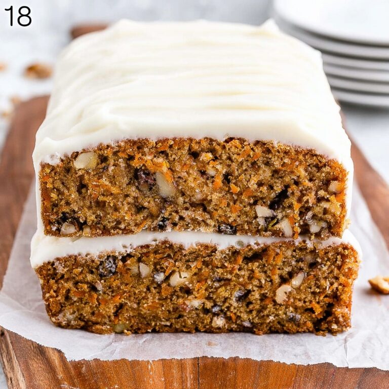 Carrot Bread with Vanilla Glaze Recipe