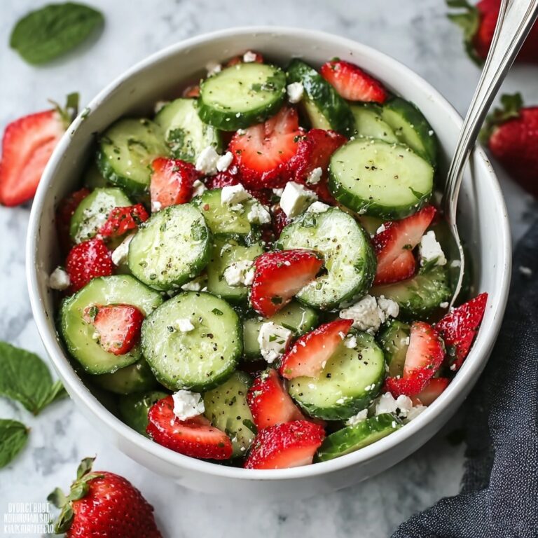 Refreshing Strawberry Cucumber Salad with Feta Bliss Recipe