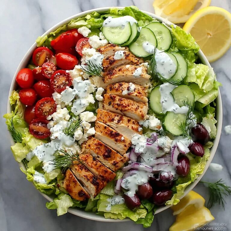 Best Greek Tzatziki Chicken Salad Recipe