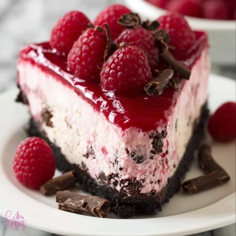 Dark Chocolate Raspberry Cheesecake Recipe