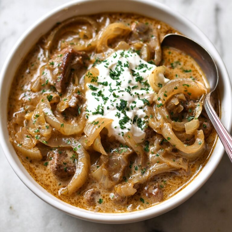 One Pot French Onion Pasta Recipe