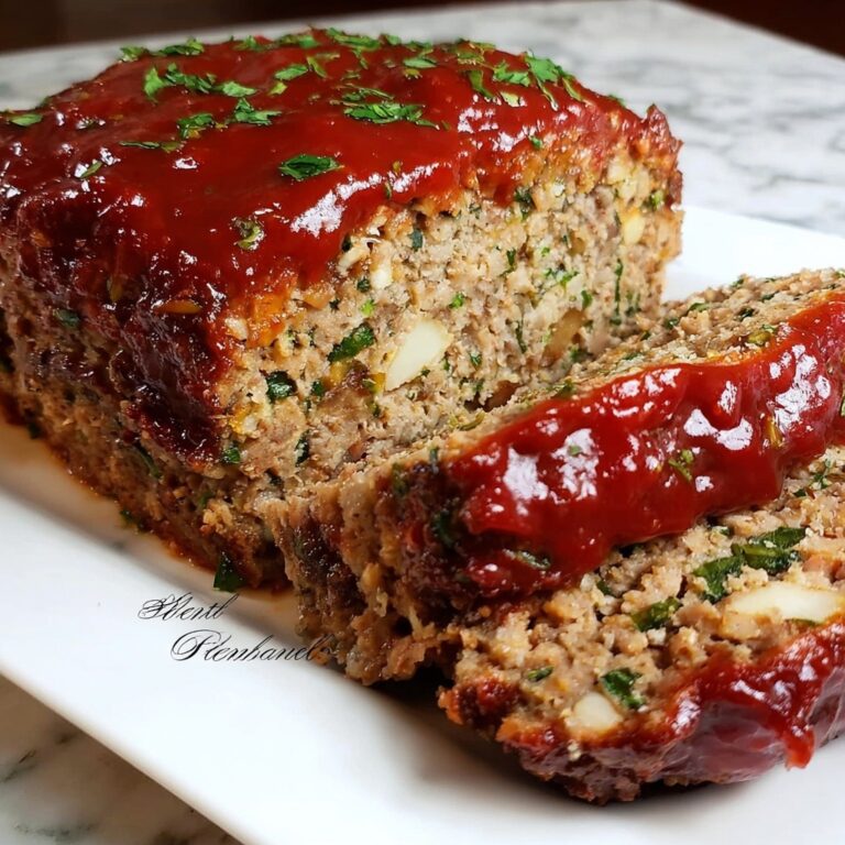 Garlic Parmesan Chicken Meatloaf Recipe