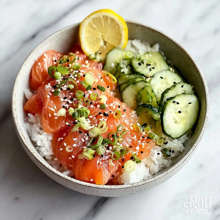 Quick Miso Soy Salmon Sashimi Bowl Recipe