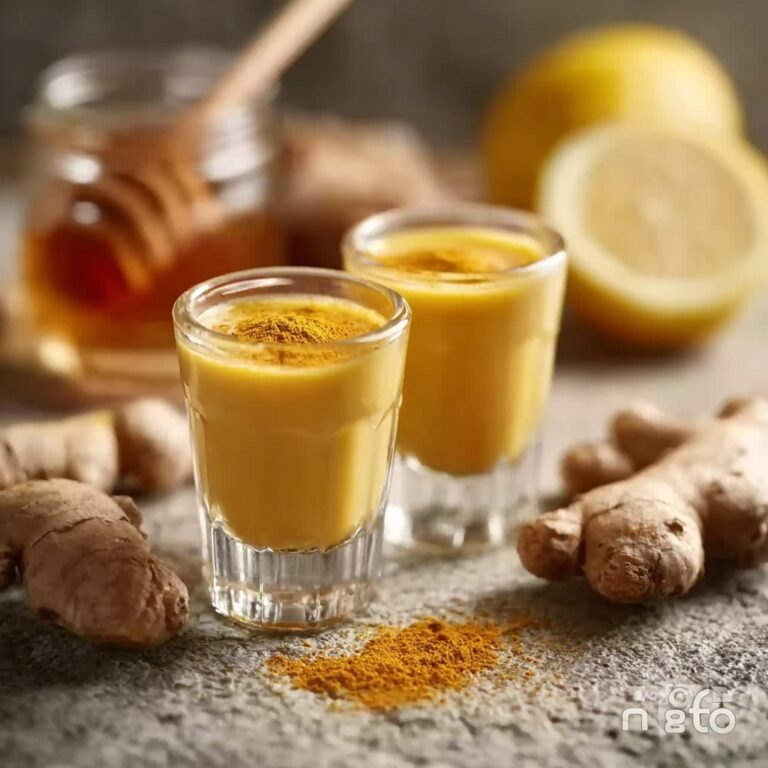 Ginger Shots with Lemon, Turmeric, and Spicy Boost Recipe