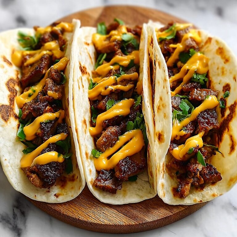 Garlic Butter Honey BBQ Beef Tacos Recipe