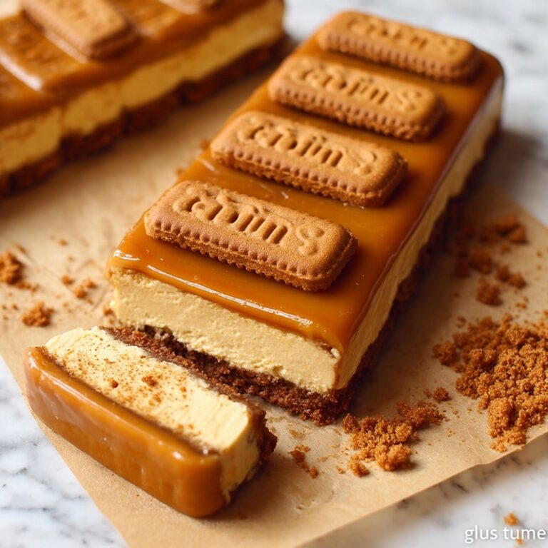 Biscoff Pumpkin Cheesecake Bars Recipe