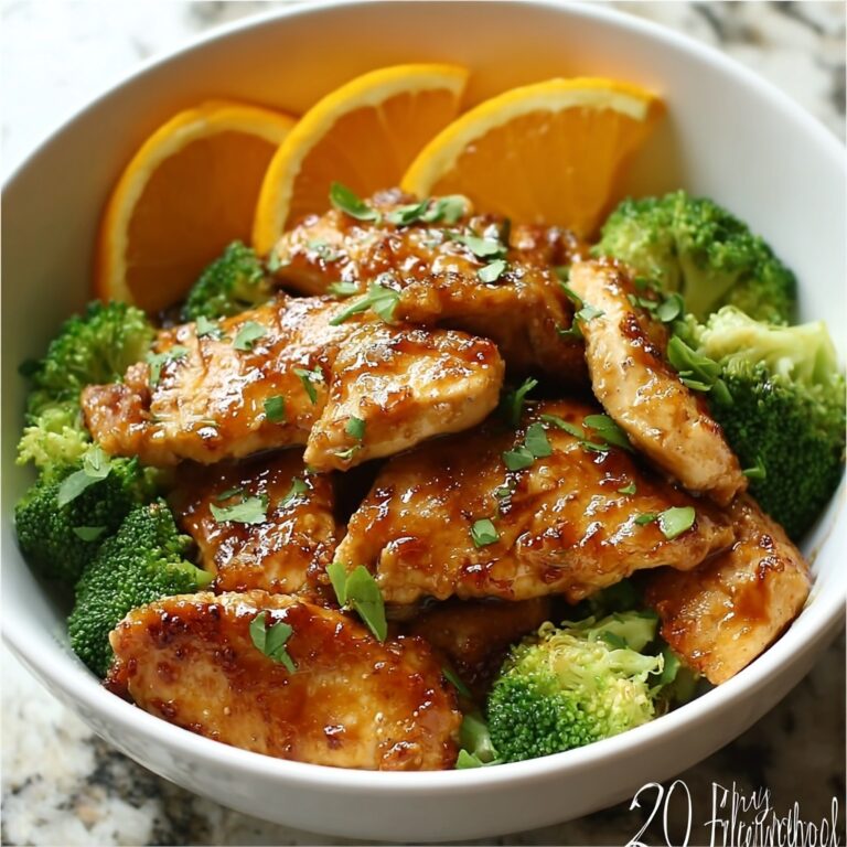 Seared Orange Chicken and Broccoli Recipe
