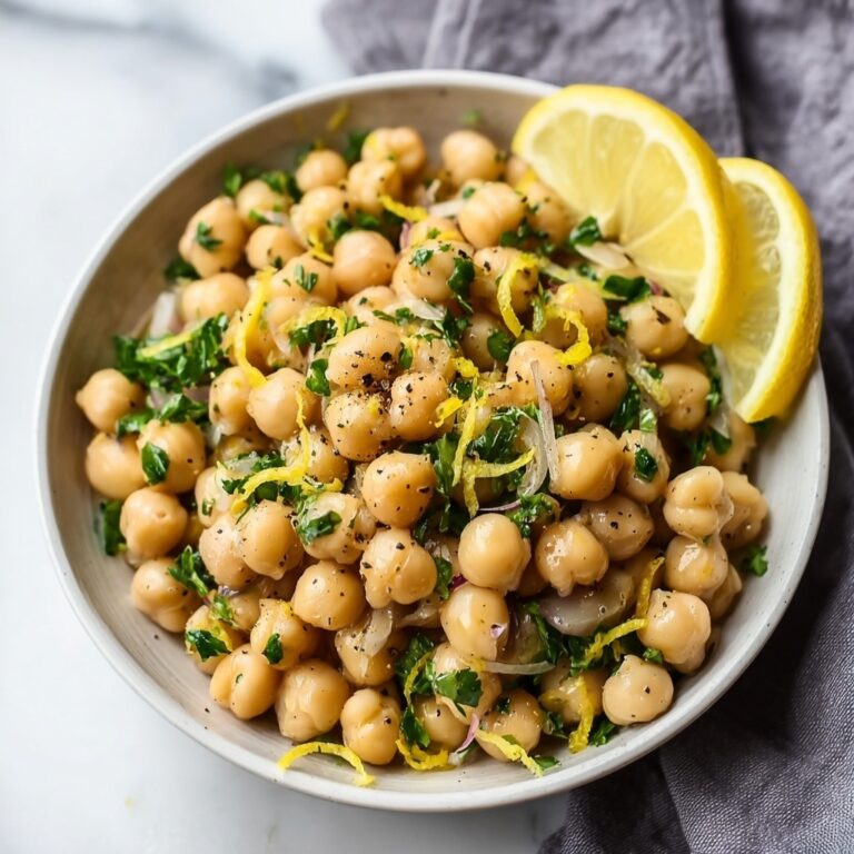 Warm Chickpeas with Lemon and Olive Oil Recipe