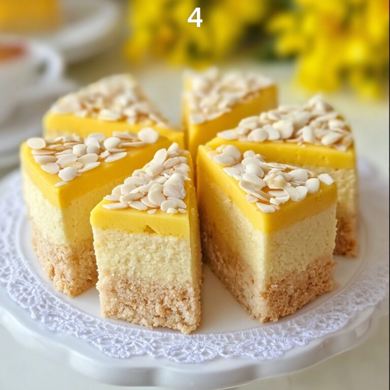 Classic Lebanese Semolina Cake with Nutty Topping Recipe