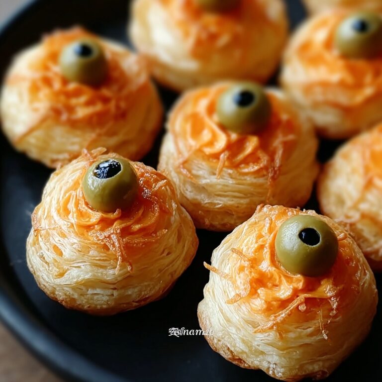 Spooky Eyeball Olive Puffs Recipe