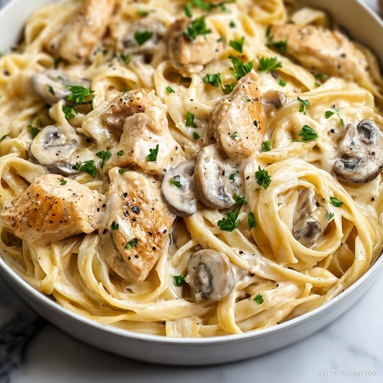 Creamy Chicken and Mushroom Pasta Recipe