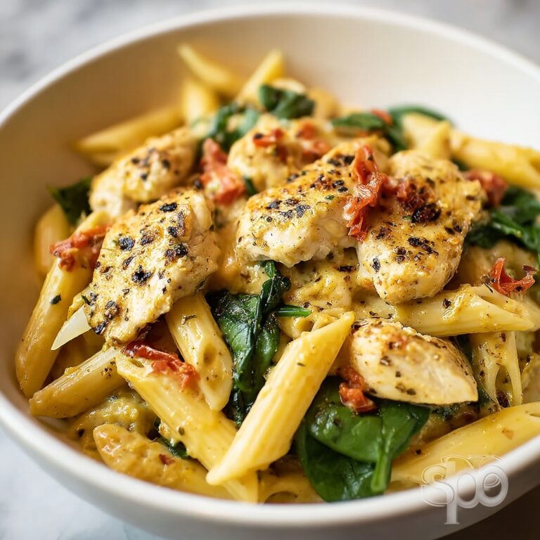 Creamy Chicken and Spinach Pasta Recipe