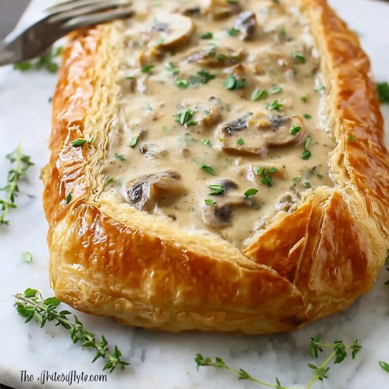 Chicken Wellington with Dijon Cream Sauce Recipe