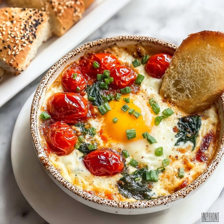 Baked Feta Eggs Breakfast Recipe