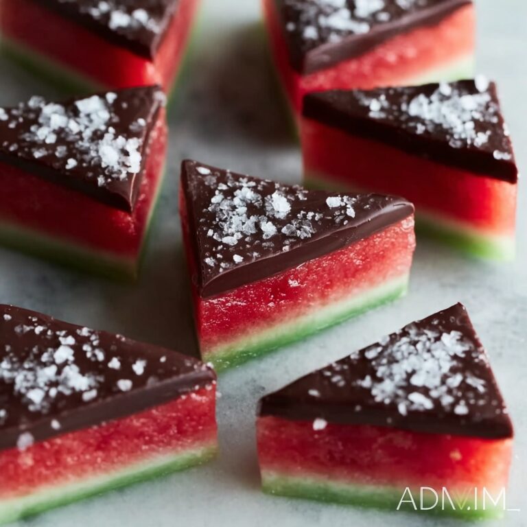 Sea Salt Dark Chocolate Watermelon Slices Recipe